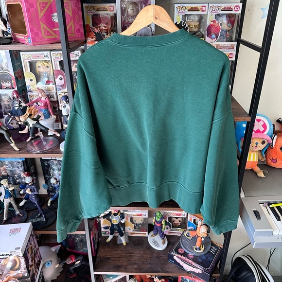 Nike Crewneck Sweatshirt Women’s L Swoosh Athleisure Pine Green - Picture 3 of 6